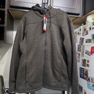 Rugged Element Men's Charcoal Gray Hooded Sweater Size Medium